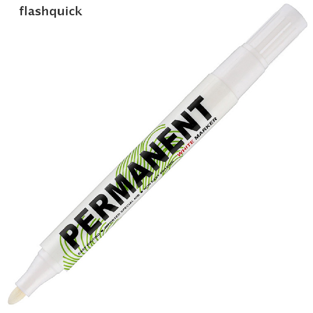 flashquick-1-ชิ้น-ปากกามาร์กเกอร์-สีขาว-น้ํามัน-กันน้ํา-พลาสติก-ปากกาเจล-สําหรับ-wrig-วาดภาพ-สีขาว-diy-อัลบั้ม-กราฟฟิตี-ปากกา-เครื่องเขียน-สําหรับโน้ตบุ๊ก-ดี