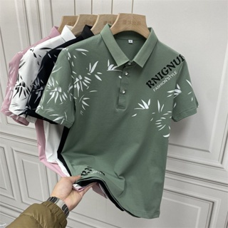 Spot 0 yuan free transportation] polo shirt mens short sleeves 2023 new summer lapel business slimming blouse fashion brand leisure T-shirt trend