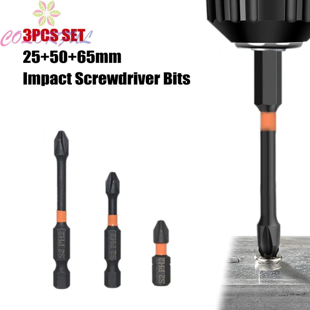 colorful-screwdriver-25-50-60mm-3pcs-accessories-alloy-steel-electric-impact-magnetic