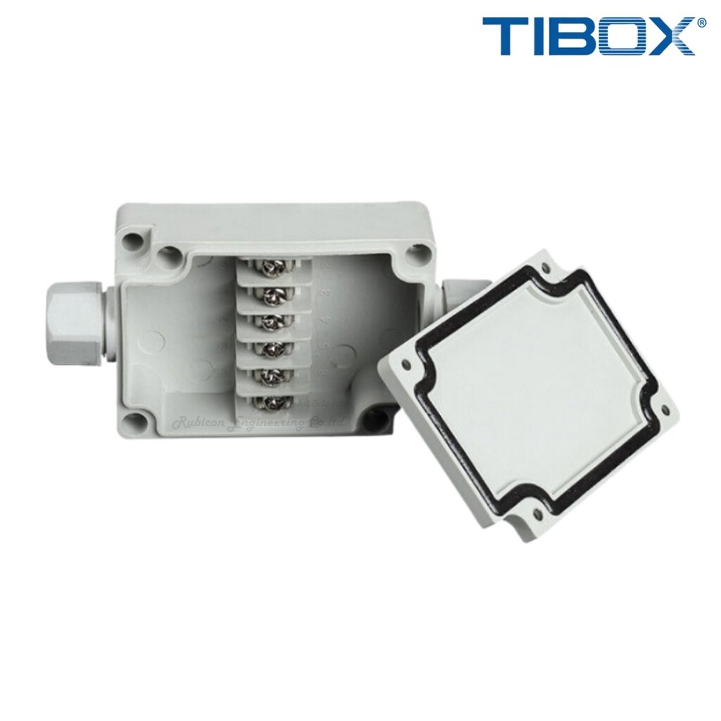 TIBOX PBT-6P กล่องพลาสติก พร้อมเทอร์มินอลบล็อก (Plastic Terminal Block ...