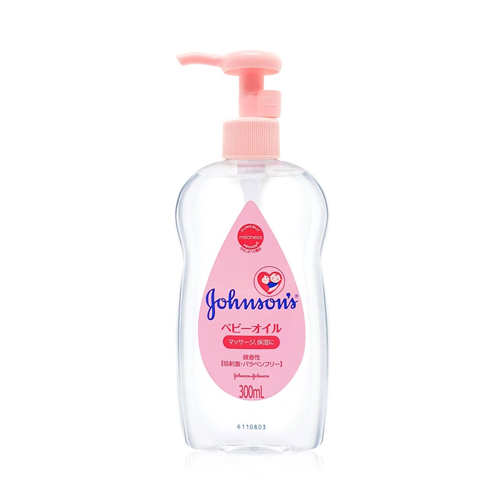 จอห์นสัน-เบบี้-เช็ดเครื่องสำอาง-johnsons-baby-gentle-oil-makeup-remover-300ml-สูตรนำเข้าจากญี่ปุ่น