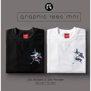 Graphic Tees MNL - GTM League of Legends LOL Arcane 402 Jinx Powder Customized Shirt Unisex Tshirt_01