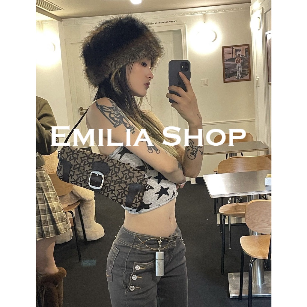 emilia-shop-เสื้อกล้ามครอป-เสื้อแขนกุด-สไตล์เกาหลีa20k0ce