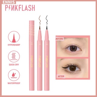 Pinkflash อายไลเนอร์ กันน้ํา สีดํา ติดทนนาน เครื่องสําอางธรรมชาติ OhMyLine