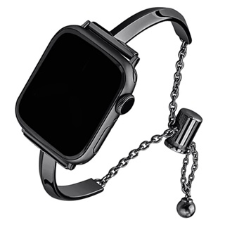 สายนาฬิกาข้อมือเหล็ก หรูหรา สําหรับ Apple Watch Series 8 7 41 มม. 45 มม. S7 S6 Se 5 4 For iWatch Ultra 49 มม. 44 มม. 40 มม.