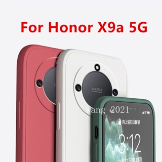 Liquid Skin Feeling Phone Casing Honor X9a 5G เคส Slim Casing Liquid Silicone Matte Soft Case Back Cover เคสโทรศัพท