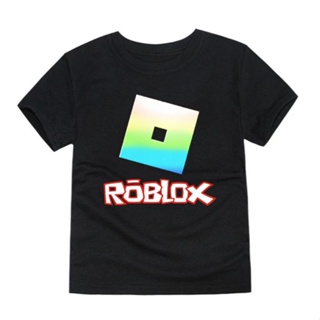 Roblox shirt for kids short sleeves cotton printed tees_03