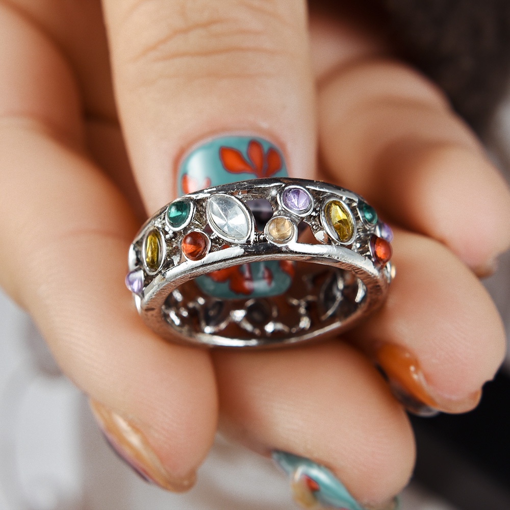 เครื่องประดับ-แหวนแต่งงาน-แบบกลวง-ทรงเรขาคณิต-สีสันสดใส-เหมาะกับของขวัญ-แฟชั่นเรียบง่าย-สําหรับผู้ชาย-และผู้หญิง