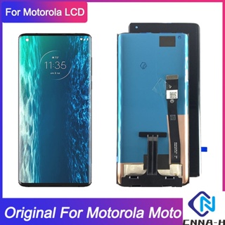 แผงหน้าจอสัมผัส LCD สําหรับ Motorola Moto Edge+ LCD XT2063-3