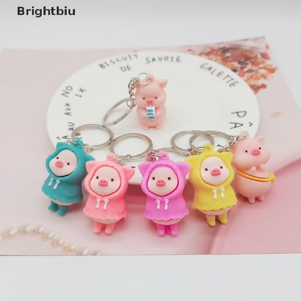 brightbiu-พวงกุญแจ-จี้ตุ๊กตาหมูนมน่ารัก-th