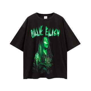 Homeboy BILLIE.EILISH.GREEN เสื้อยืดทรงโอเวอร์ไซส์