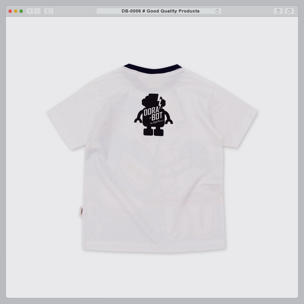 db-0006-dora-bot-t-shirts-เสื้อยืดเด็กคอกลม-ลายโดราบอท-ลิขสิทธิ์แท้