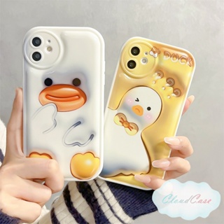 เคสซิลิโคนนิ่ม ลายเป็ดน่ารัก 3D สําหรับ iPhone 14 11 13 12 Pro Max X Xr Xs 8 7 6 Plus SE 2020