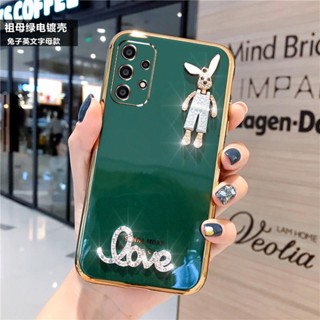 เคสโทรศัพท์ สําหรับ Samsung Galaxy A73 A54 A14 A53 A23 A52 A52S A33 A72 A32 A71 A51 A13 4G 5G มือถือ ลายกระต่าย หรูหรา