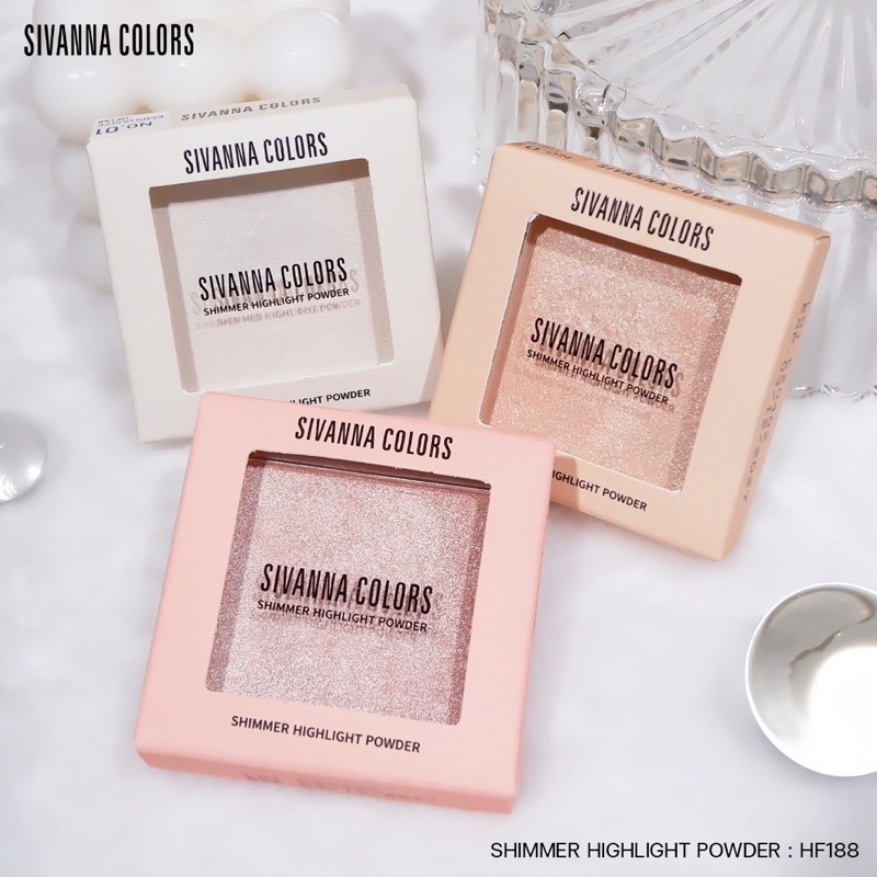 sivanna-shimmer-highlight-powder-hf188-ซิวานน่า-ชิมเมอร์-ไฮไลท์-พาวเดอร์-x-1-ชิ้น-beautybakery