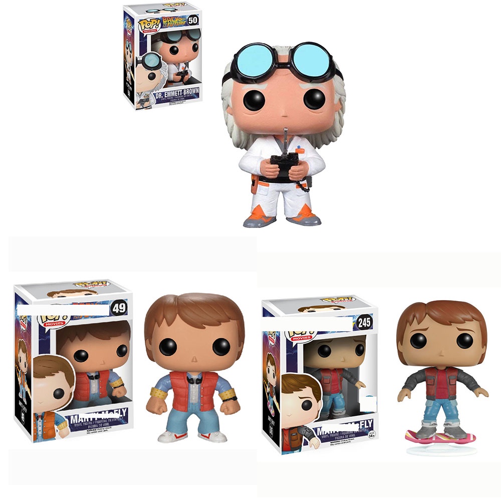 funko-pop-back-to-the-future-part-2-marty-dr-emmet-brown-ตุ๊กตาฟิกเกอร์-ของเล่นสําหรับเด็ก