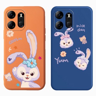 Tecno Spark GO 2023 POP 7 Pro Infinix Smart 7 เคสโทรศัพท์ สีลูกกวาด ลายกระต่ายน่ารัก ซิลิโคนนิ่ม TPU ป้องกันเต็มรูปแบบ