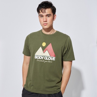 BODY GLOVE Mens WAVES OF CHANGE T-Shirt เสื้อยืดผู้ชาย สีเขียวโอลีฟ-33_01