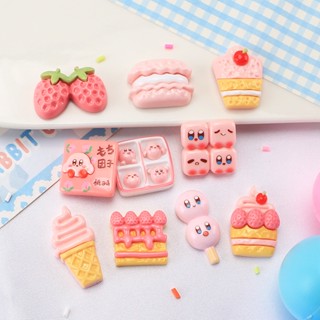 Crocs Jibbitz Crocs Charm Kirby Eat ของเล่น Diy ตกแต่งรองเท้า Diy อุปกรณ์เสริม เคสโทรศัพท์ Diy ตกแต่งหัวเข็มขัดรองเท้ารองเท้าแตะ