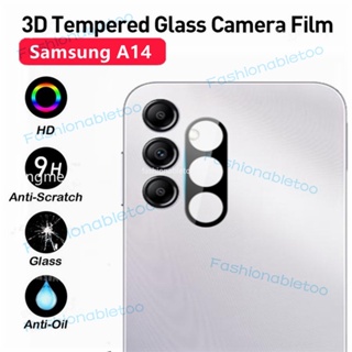 ฟิล์มกระจกนิรภัยกันรอยเลนส์กล้อง 3D สําหรับ Samsung Galaxy A14 LTE A24 A34 A54 A 14 A 34 A 24 A 54 SamsungA14 4G 5G