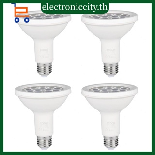 Icoco หลอดไฟสปอตไลท์ คอยาว สีขาวอบอุ่น Par30 12Led 12W 1000Lm 3000K 4 ชิ้น