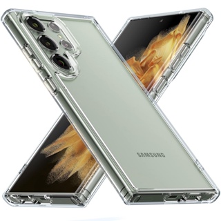 เคสโทรศัพท์มือถือแบบนิ่ม TPU ใส กันกระแทก พร้อมที่กันชน [มุมกระเป๋าอากาศ] สําหรับ Samsung Galaxy S23 Ultra S23+ Plus