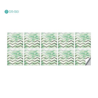 Dr BEI สติกเกอร์ PVC ลายอิฐ 3D สําหรับติดตกแต่งผนังบ้าน โรงแรม DIY 10 ชิ้น