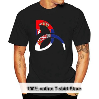 Cotton T-Shirt 2016 Novak Djokovic D logo with Serbia flag 100% super star t shirt 10141203_03