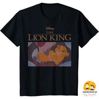 เสื้อยืด พิมพ์ลายโปสเตอร์ภาพยนตร์ดิสนีย์ The Lion King Baby Simba แฟชั่นคลาสสิก สําหรับเด็กผู้ชาย และเด็กผู้หญิง_05