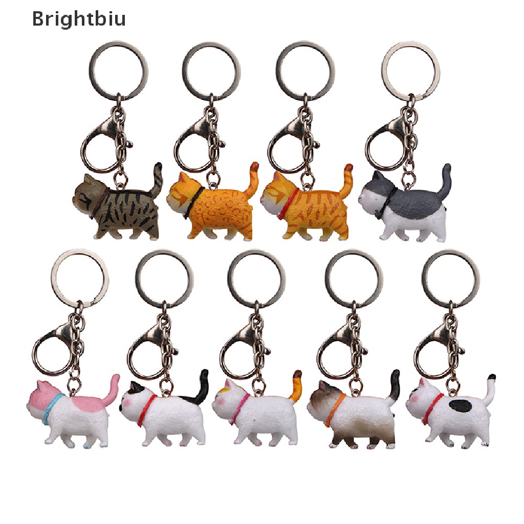brightbiu-พวงกุญแจ-จี้การ์ตูนแมวน่ารัก-th