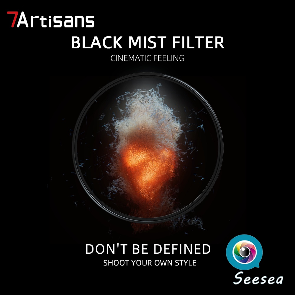 ภาพหน้าปกสินค้า7Artisans Black Mist Filter 1/2 1/4 1/8 Black Mist Ultra Slim Frame AGC Optical Glass เคลือบ MRC46/49/52/55/58/62/67/72/77/82mm จากร้าน seesea.th บน Shopee