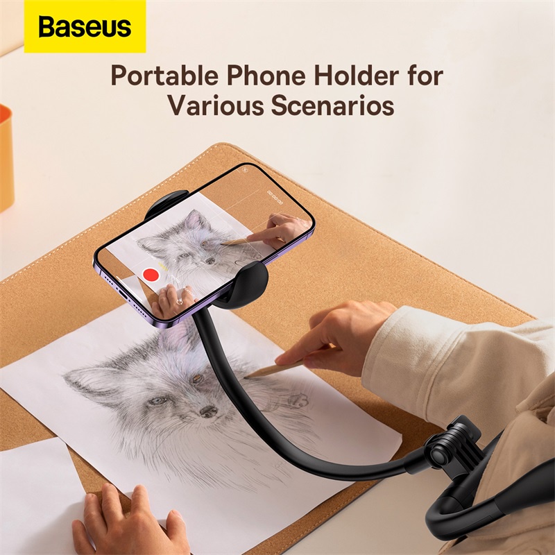baseus-ที่วางโทรศัพท์-แบบคล้องคอ-ยืดหยุ่น-สากล-สร้อยคอขี้เกียจ-ที่วางโทรศัพท์มือถือ-แบบตั้งโต๊ะ-สําหรับโทรศัพท์-5-4-6-7-นิ้ว