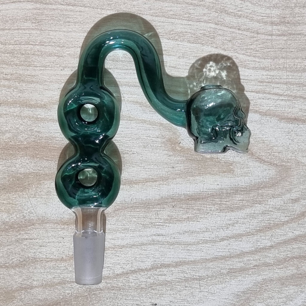 [1005] บัวผัน Wax Dab hash ขนาด 14mm ลงสี ลายกระโหลก เลข8ระบายความร้อน ...