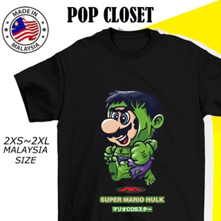 *2XS-2XL* MALAYSIA READY STOCK 100% COTTON TSHIRT WOMEN MEN SUPER MARIO HULK T SHIRT BAJU MURAH SHORT SLEEVE T-SHIR_08