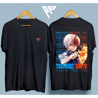 T shirt  for men☢❖Boku no Hero Academia | Todoroki Shoto | Pimped Pixels Cotton Tshirt_04