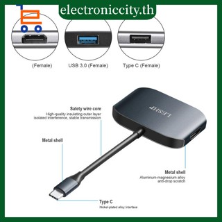 ฮับแปลง USB Type C เป็น USB 3.0 และ USB 2.0 และ HDMI UC27