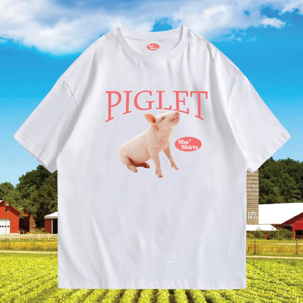 พร้อมส่ง-เสื้อ-piglet-ผ้าcotton-100-ผ้าดีมากก-มีขาวและดำ-และ-oversize-sheshirts