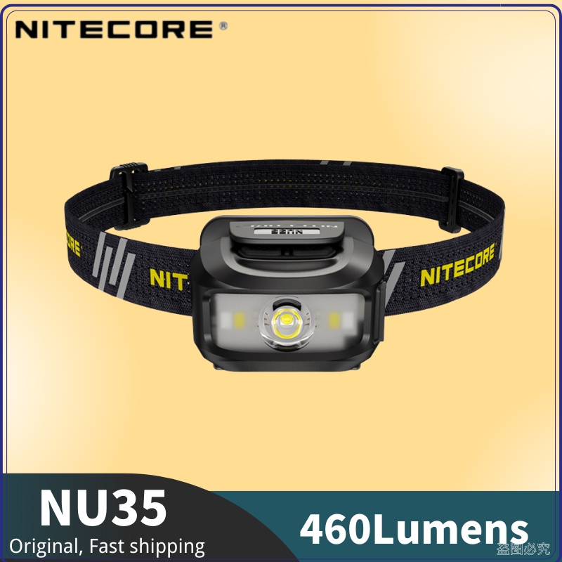 nitecore-nu35-ไฟหน้า-led-460-ลูเมน-พลังงานคู่-ไฮบริด-ทํางาน-ชาร์จ-usb-แหล่งพลังงานคู่-แบตเตอรี่ในตัว-พร้อม-cri-สูง-สีขาว-เข้ากันได้กับแบตเตอรี่-aaa-3-ก้อน-น้ําหนักเบา-ไฮไลท์ติดหัว