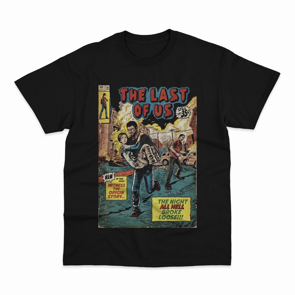 เสื้อยืด-พิมพ์ลายการ์ตูน-the-last-of-us-สไตล์วินเทจ