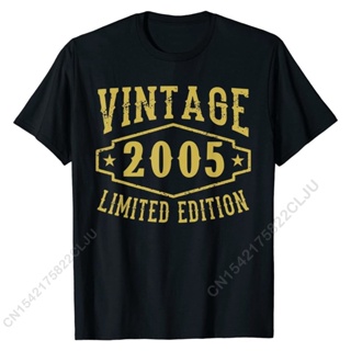 15th Birthday Party Shirt Vintage 2005 Teen Boys Girls Gift T-Shirt Rife Young Tshirts Cotton Tops Men Tees Family_03