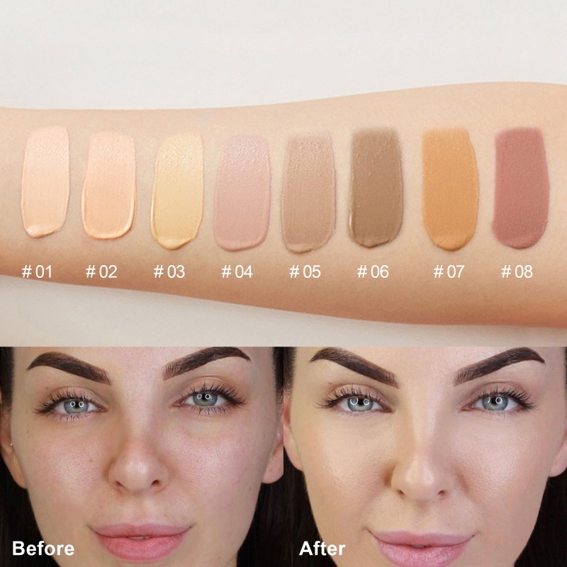 รองพื้น-คอนซีลเลอร์-เนื้อแมตต์-ควบคุมความมัน-ติดทนนาน-8-สี