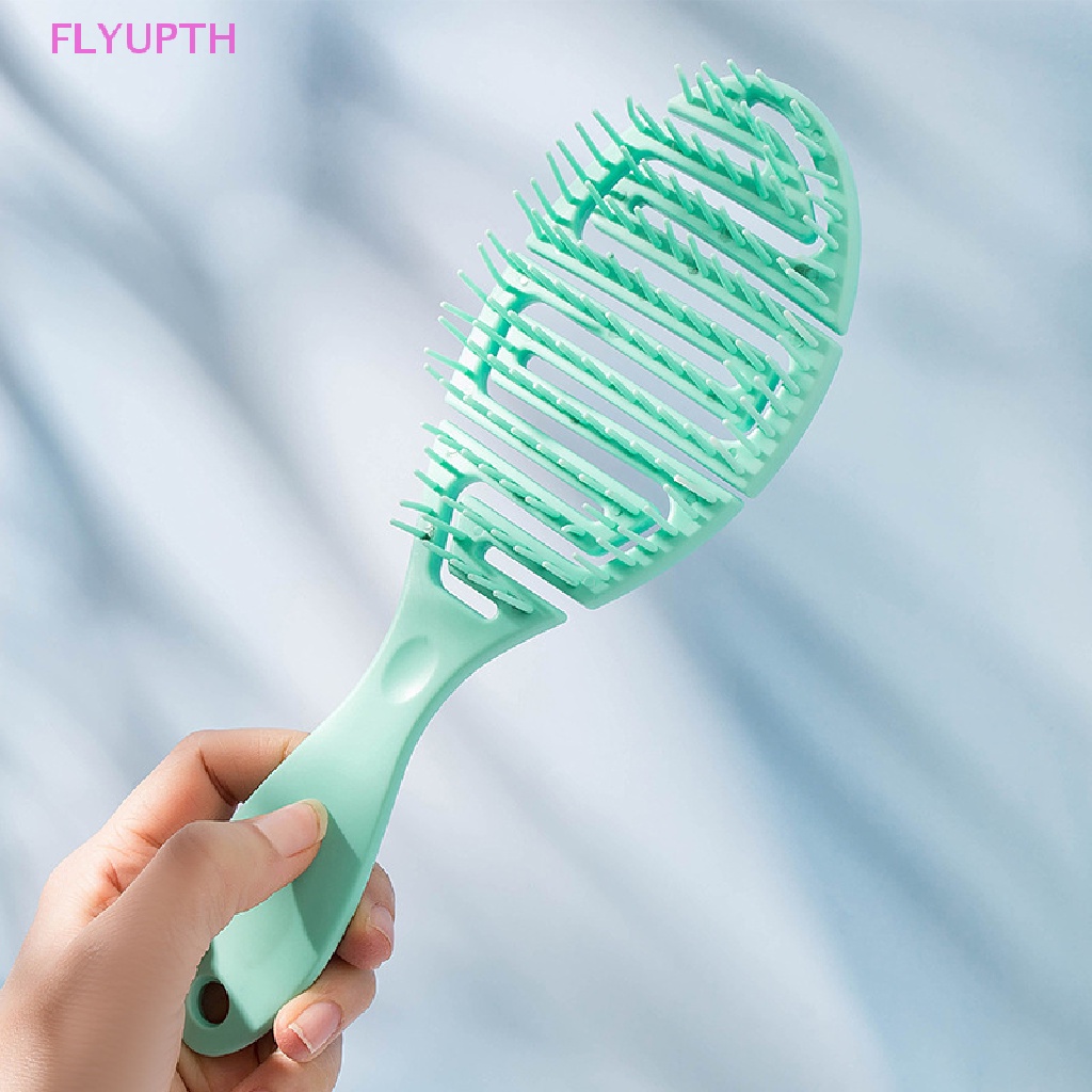 flyup-หวีแปรงหวีผมเปียก-ทรงโค้ง-สําหรับนวดผมเปียก