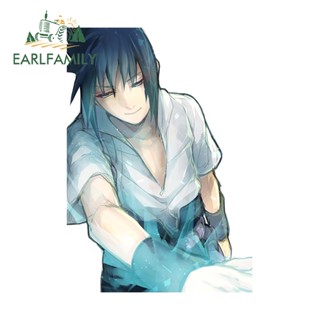 Earlfamily สติกเกอร์ไวนิล ลายการ์ตูนนารูโตะ Uchiha Sasuke ขนาด 13 ซม. x 9.1 ซม. สําหรับตกแต่งรถยนต์