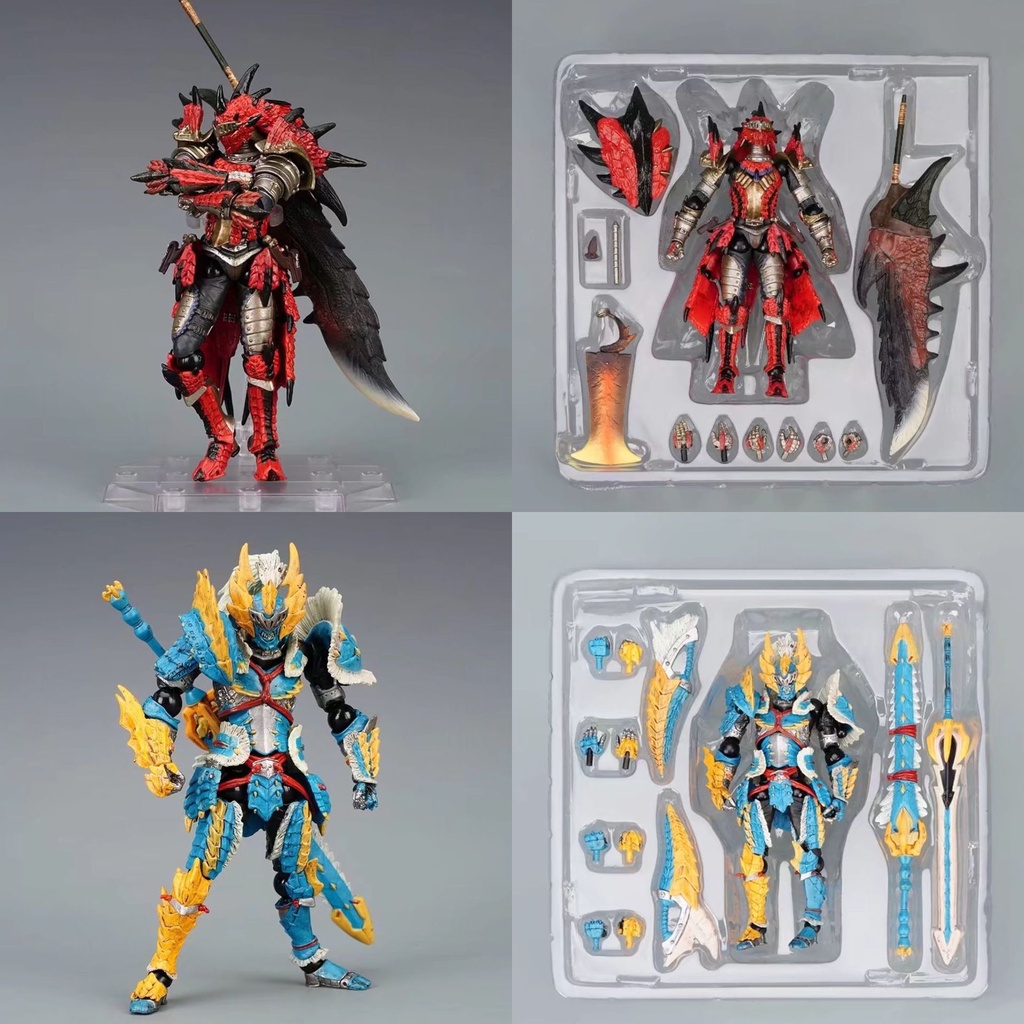 ตุ๊กตาฟิกเกอร์ PVC อนิเมะ Monster Hunter Male Fire Dragon Batman Arkham ...