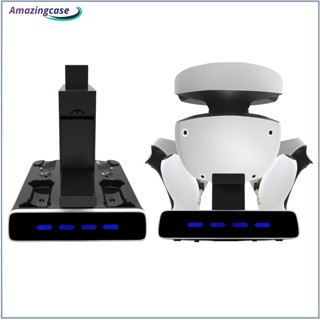 Amaz แท่นชาร์จ พร้อมจอแสดงผล สําหรับจอย PS VR2 PS5