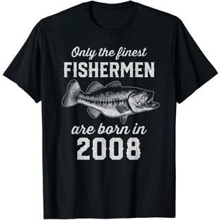 Hot Sale For 12 Year Old: Fishing Fisherman 2008 12Th Birthday Creative T-Shirt Mens_03