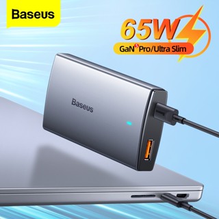 Baseus 65W GaN 5 Pro USB C Charger ชาร์จเร็ว QC 4.0 PD 3.0 ชาร์จเร็ว แบบพกพา USB Type C ที่ชาร์จ สําหรับ iPhone 14 13 MacBook