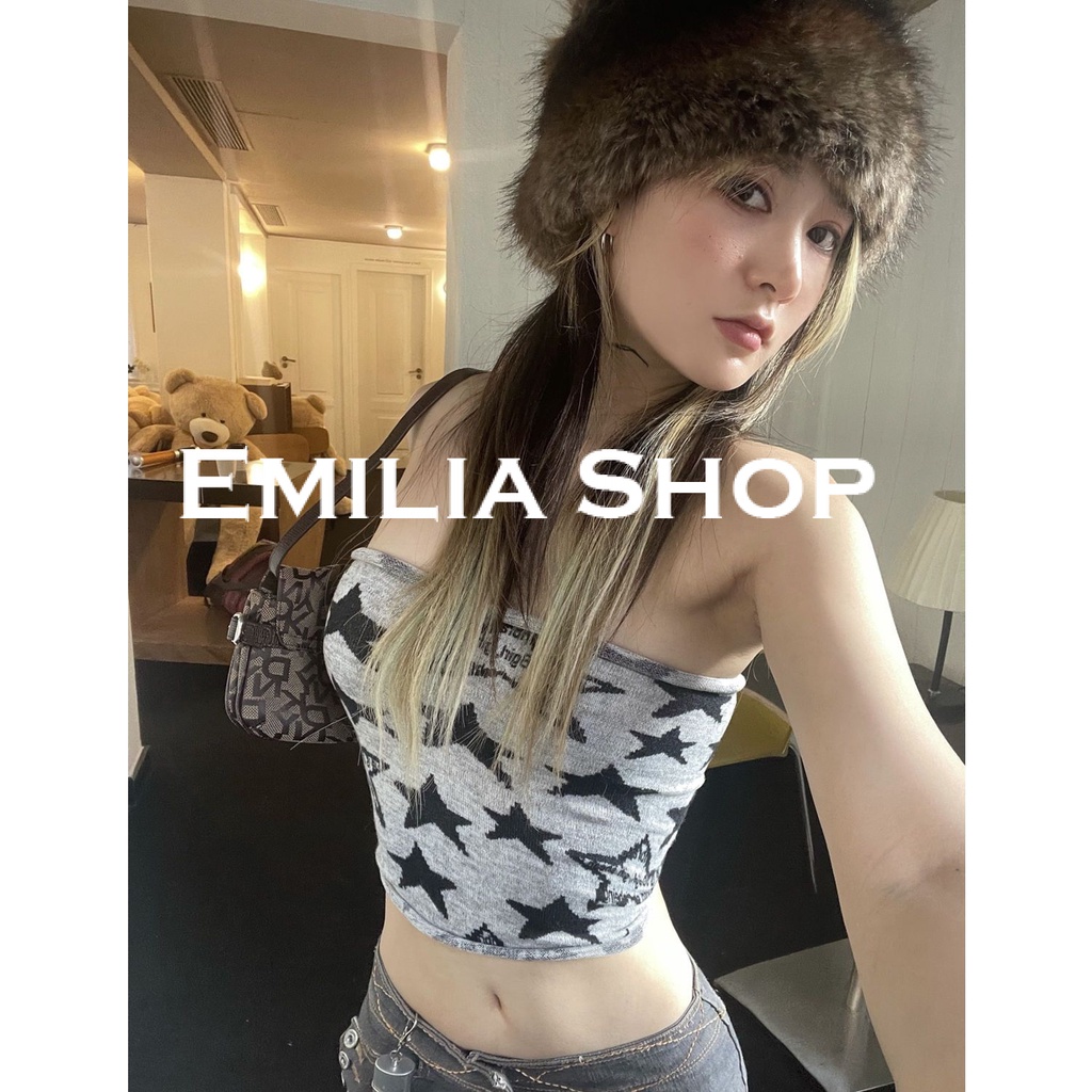 emilia-shop-เสื้อกล้ามครอป-เสื้อแขนกุด-สไตล์เกาหลีa20k0ce