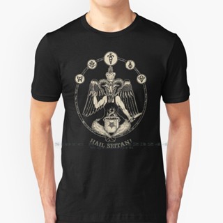 เสื้อยืดแฟชั่น พิมพ์ลาย Vegan Chef Baphomet: Hail Seitan! เสื้อยืด ผ้าฝ้ายแท้ 100% พิมพ์ลายเชฟ Baphomet Hail Seitan_04