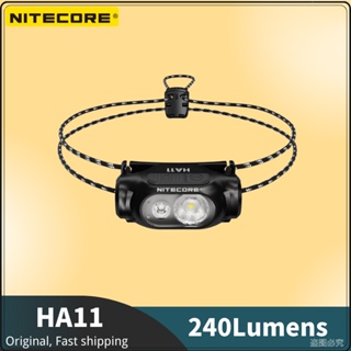 Nitecore HA11 ไฟหน้า 240 Lumens น้ําหนักเบา สําหรับวิ่งกลางคืน